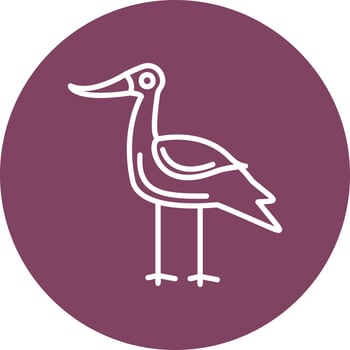 Avocet Vector Icon
