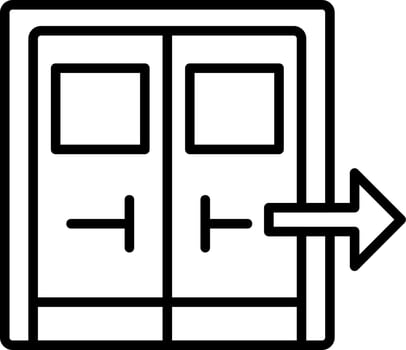 Emergency Exit Vector Icon