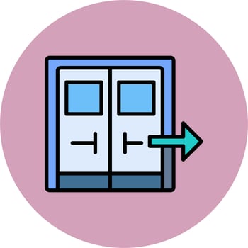 Emergency Exit Vector Icon