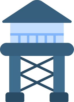 Water Tower Vector Icon