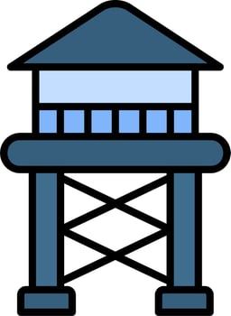 Water Tower Vector Icon