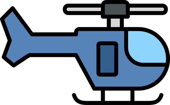 Helicopter Vector Icon