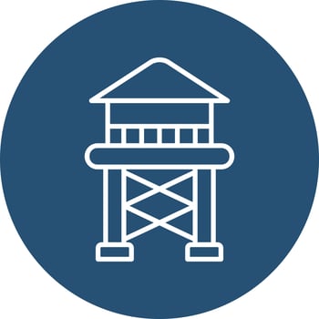 Water Tower Vector Icon