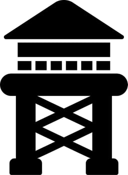 Water Tower Vector Icon