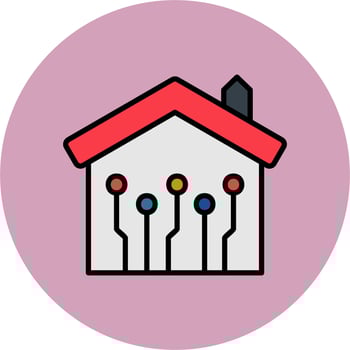 Smart house Vector Icon