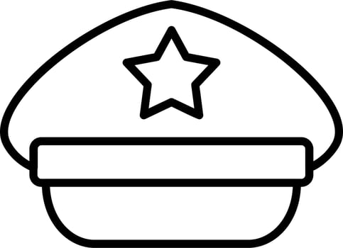 Police Hat Vector Icon