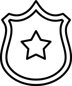 Police badge Vector Icon