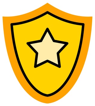 Sheriff badge Vector Icon