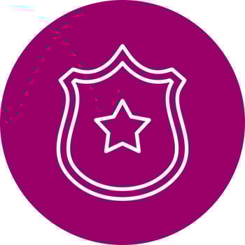 Police badge Vector Icon