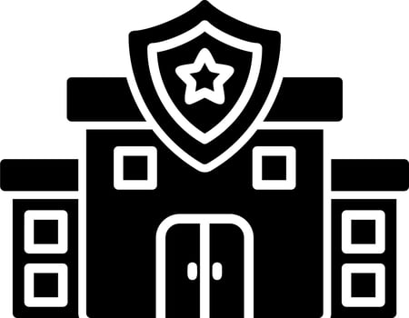 Police station Vector Icon
