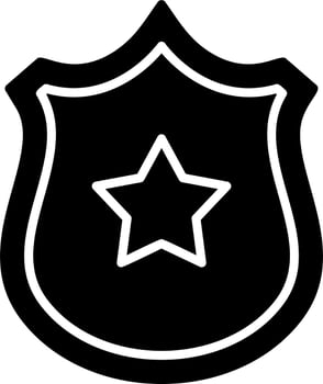 Police badge Vector Icon