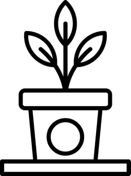 Plant Pot Vector Icon