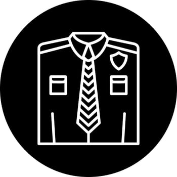 Police Uniform Vector Icon