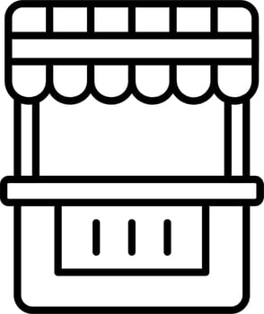 Food Stand Vector Icon