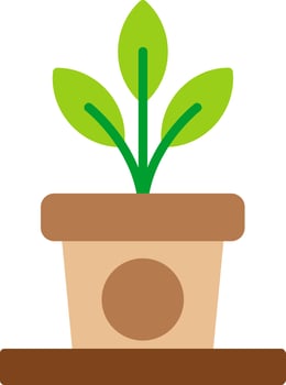 Plant Pot Vector Icon