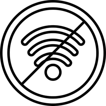 No Wifi Vector Icon
