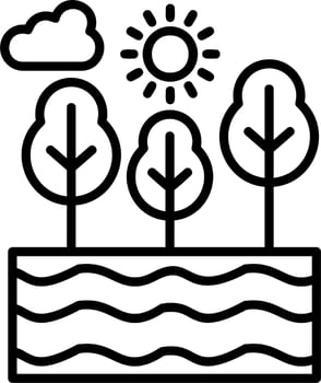 Lake Vector Icon