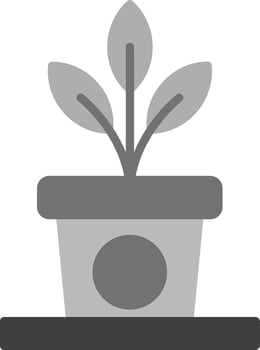 Plant Pot Vector Icon