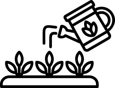 Watering Plants Vector Icon