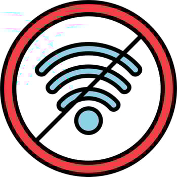 No Wifi Vector Icon