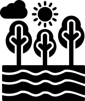 Lake Vector Icon