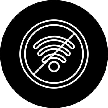No Wifi Vector Icon