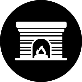Fireplace Vector Icon