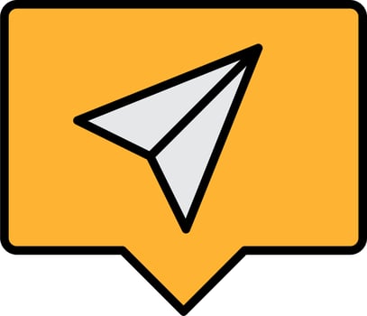 Paper Plane Vector Icon
