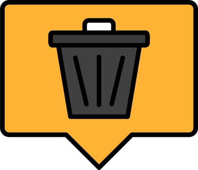 Delete Message Vector Icon