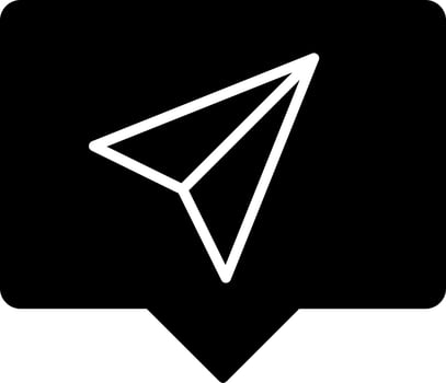 Paper Plane Vector Icon