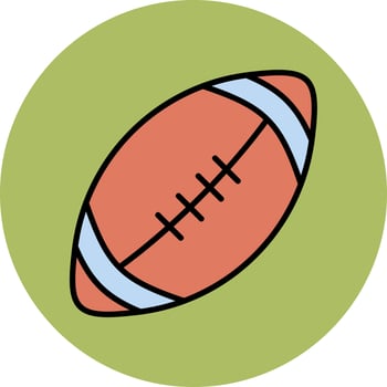 Rugby Vector Icon