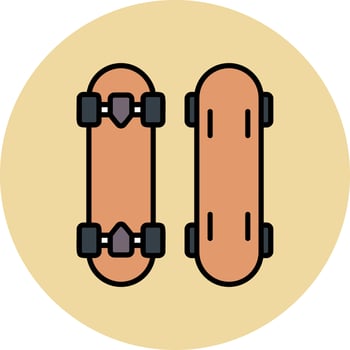 Skateboard Vector Icon