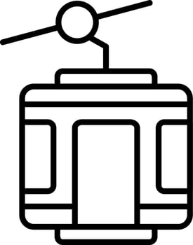 Chair lift Vector Icon
