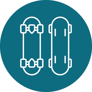 Skateboard Vector Icon