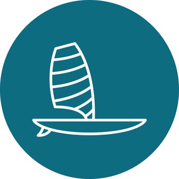 Windsurf Vector Icon