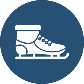 Ice skates Vector Icon