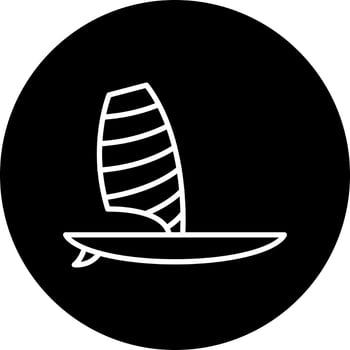 Windsurf Vector Icon