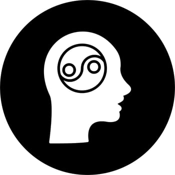 Yin Yang Vector Icon