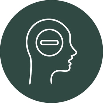 Negative thinking Vector Icon