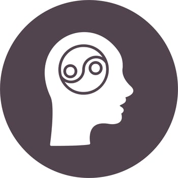 Yin Yang Vector Icon