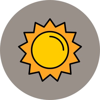 Sun Vector Icon