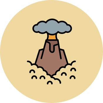 Volcano Vector Icon