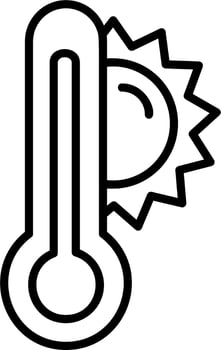 High Temperature Vector Icon