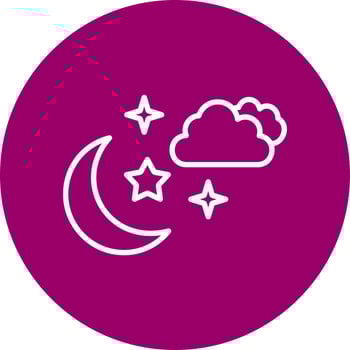 Moon Vector Icon