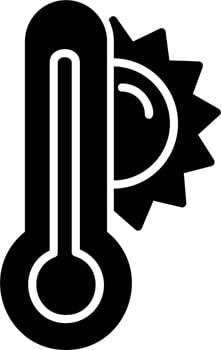 High Temperature Vector Icon