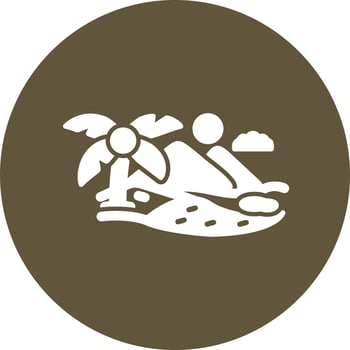 Oasis Vector Icon