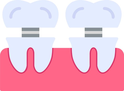 Dental Implant Vector Icon