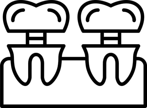 Dental Implant Vector Icon