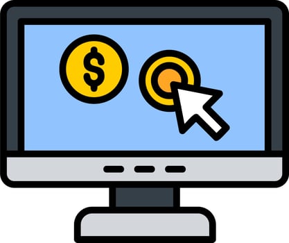 Pay Per Click Vector Icon