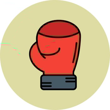 Boxing gloves Vector Icon